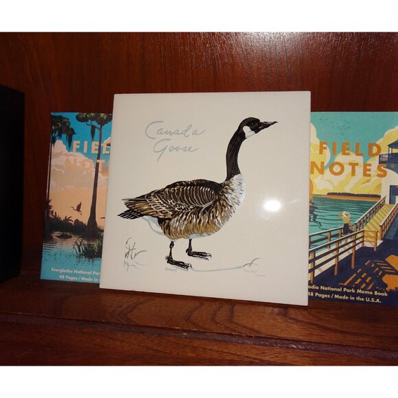 Vintage Screencraft Canada Goose Tile Howard art trivet Canadian Geese - Picture 8 of 10